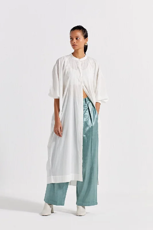 Pintuck Kaftan (Set of 2) - White