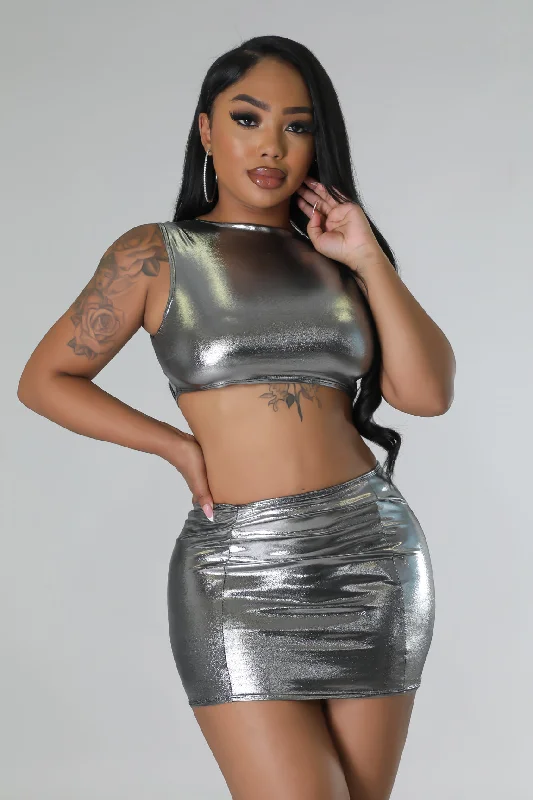 Futuristic Mama Skirt Set