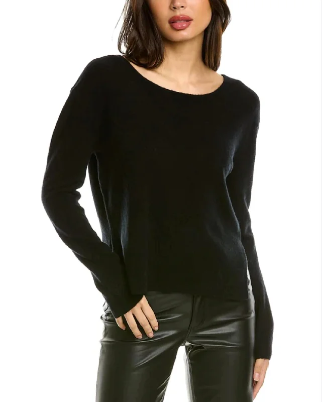 Kendall Furby Sweater In Black