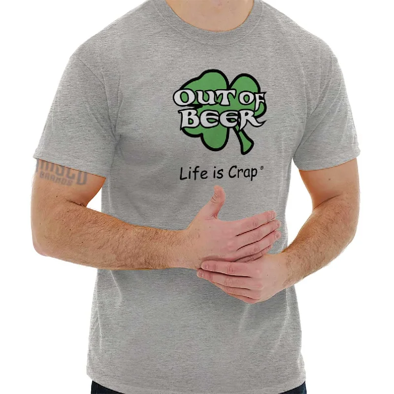 Out Of Beer Shamrock T-Shirt