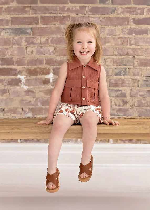 2 Piece Girls Mavery Top & Shorts