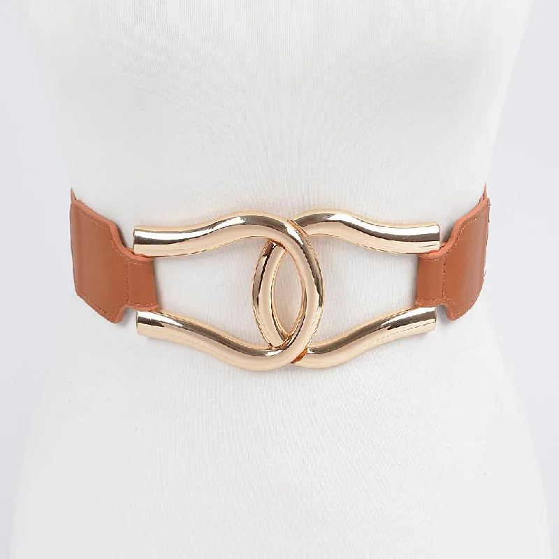 Large Buckle Elastic Belt