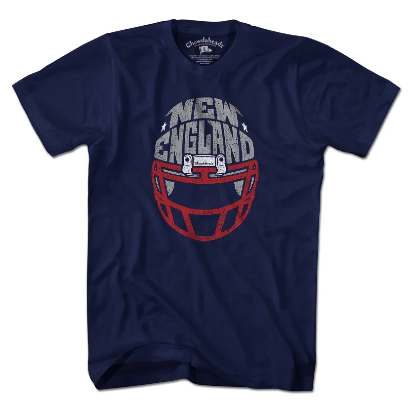 New England Football Helmet T-Shirt