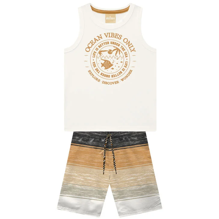 2 Piece Boys Tank Top & Shorts