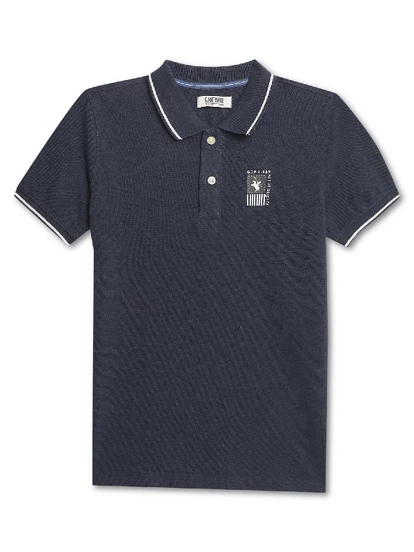 Boys Polo Neck Blue T-Shirt