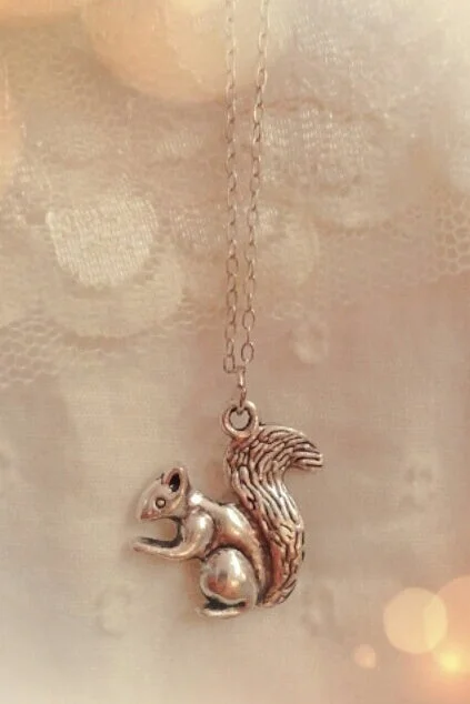 Squirrel Charm Necklace