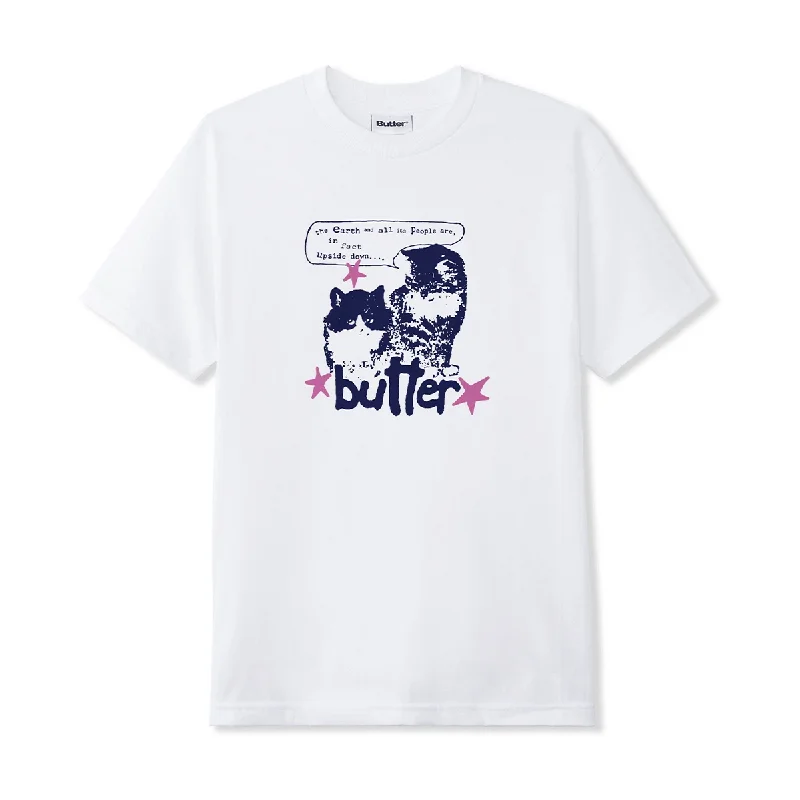 Butter Upside Down T-Shirt - White