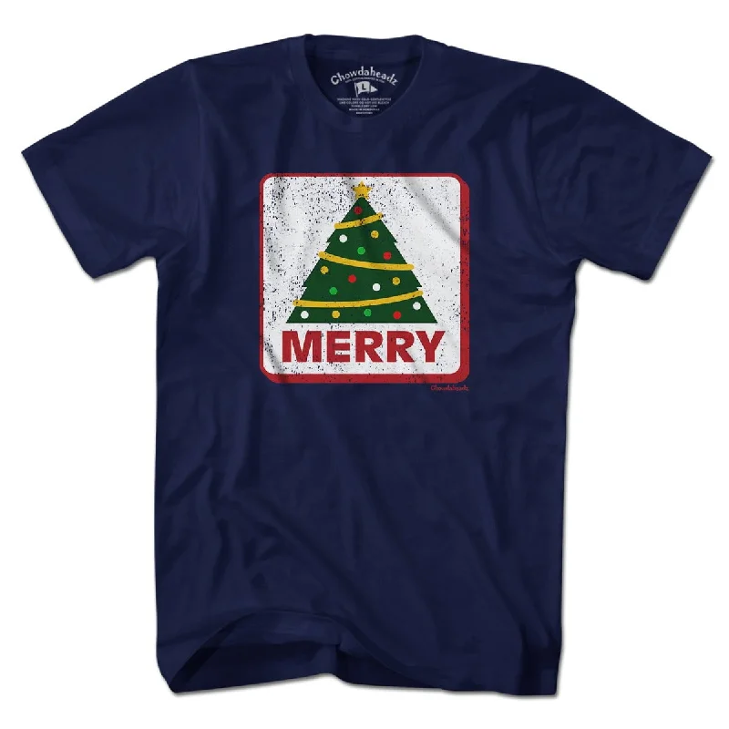 Merry Christmas Tree Sign T-Shirt