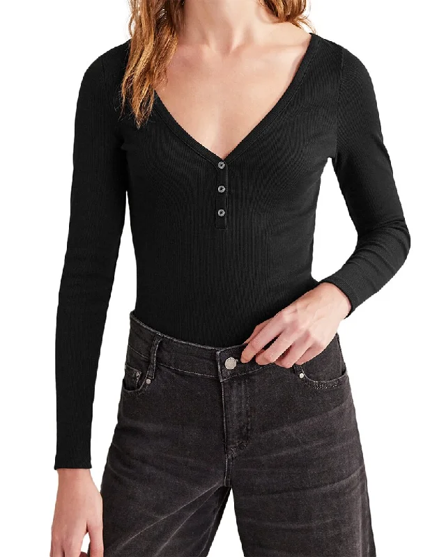 Boden Henley Ribbed Top