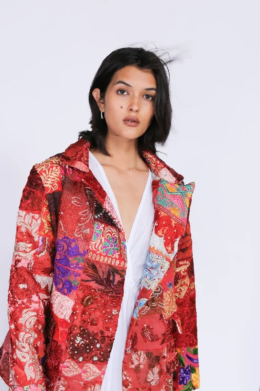 Embroidered Patchwork Jacket Frida