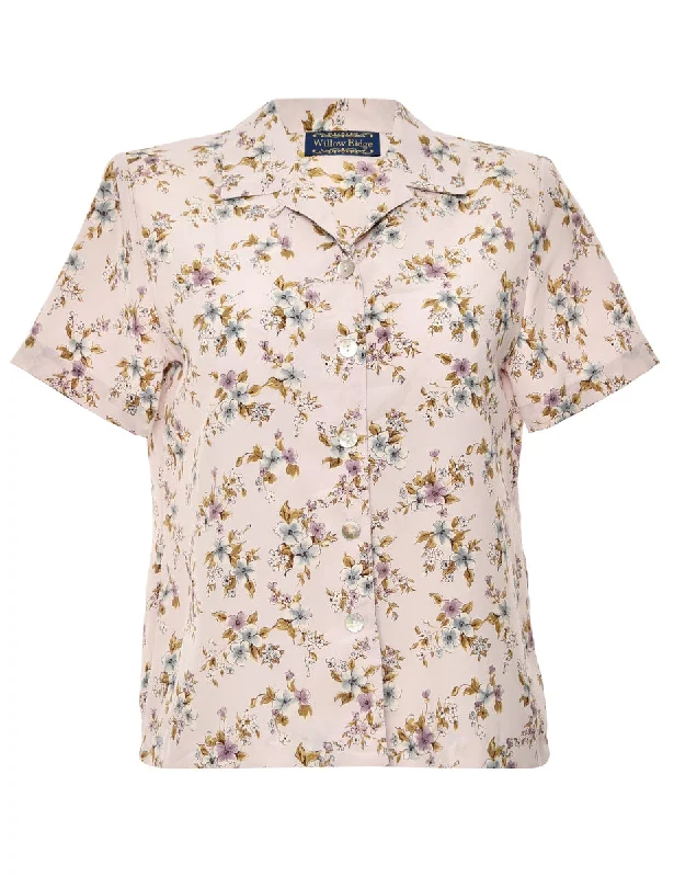 Floral Lilac Blouse - M