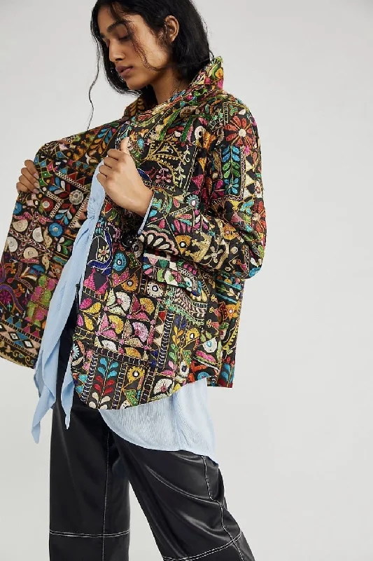 FRIDA VINTAGE PATCHWORK BLAZER X FREE PEOPLE