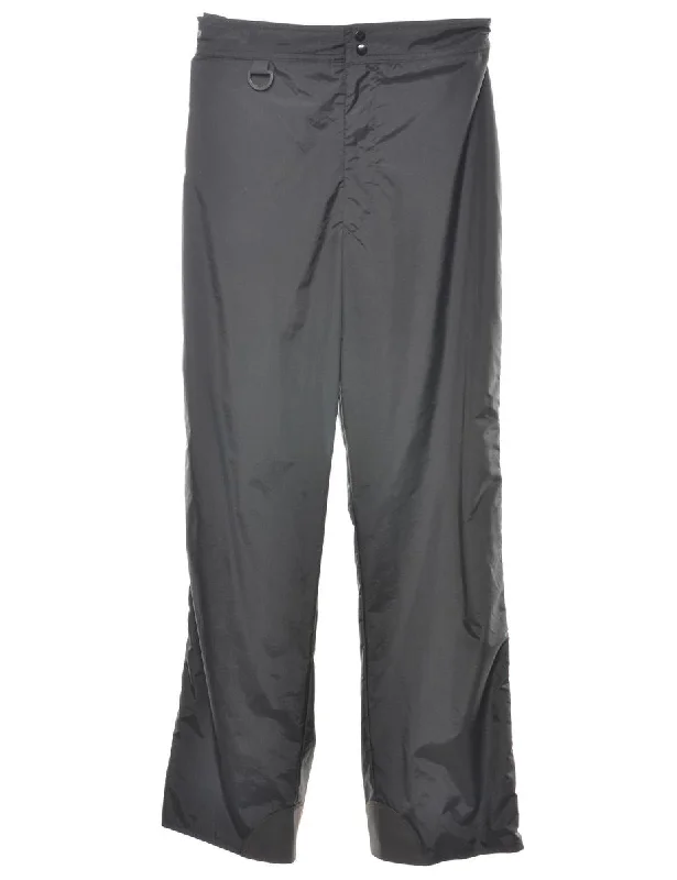 High Waist Black Ski Trousers - W28