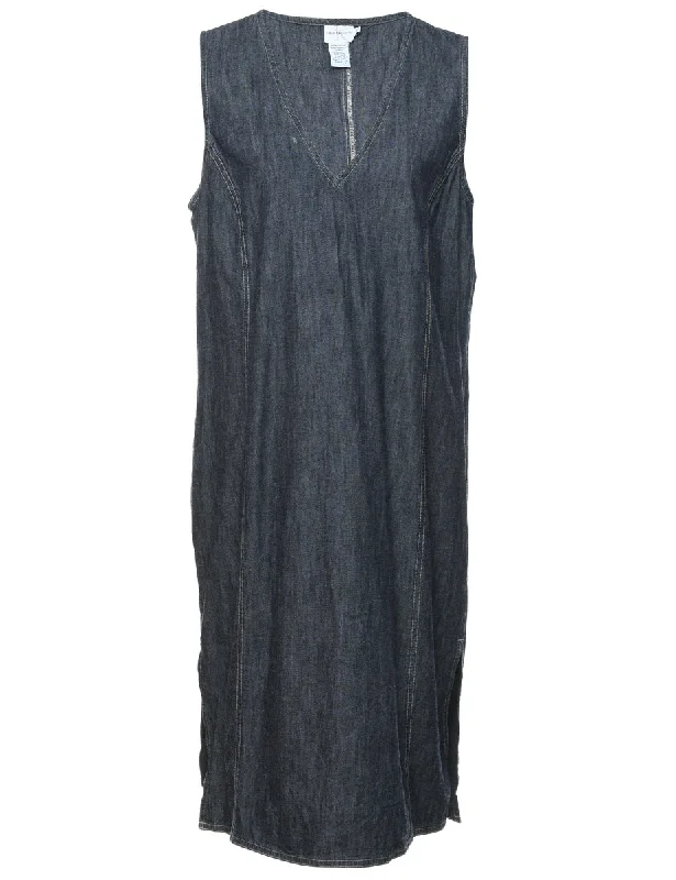 Calvin Klein Black Denim Dress - M