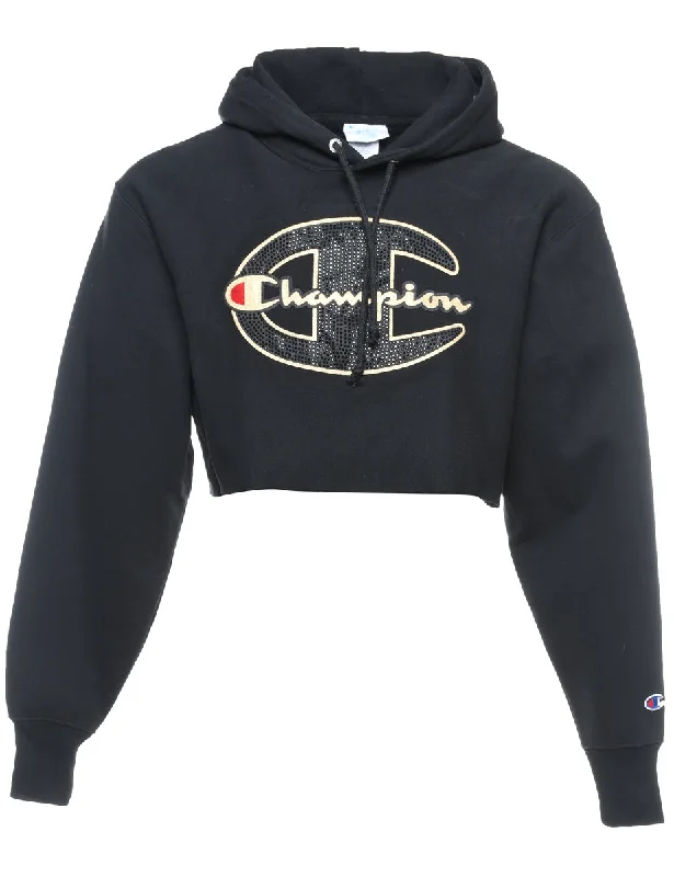 Champion Reverse Weave Cropped Hoodie - S