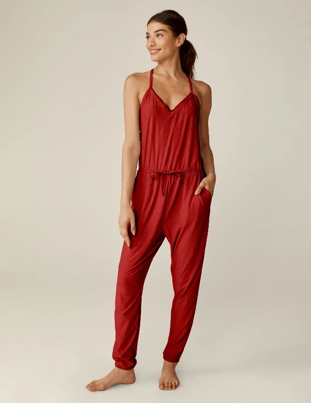 Featherweight Dream Lace Racerback Jumpsuit