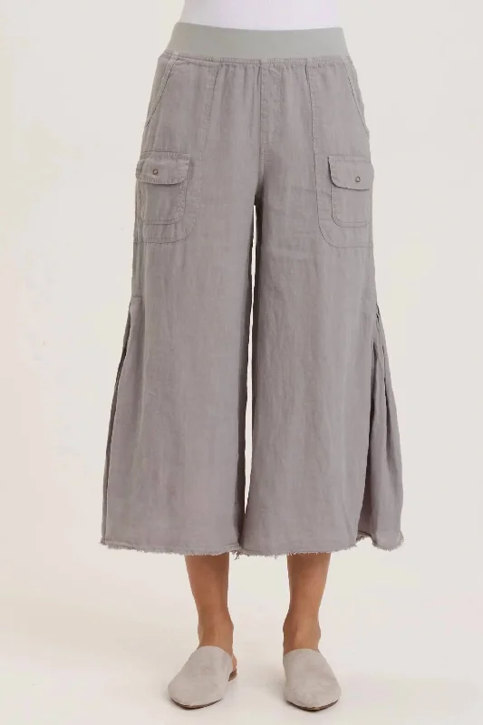 Contina Crop Pants In Lead Cast