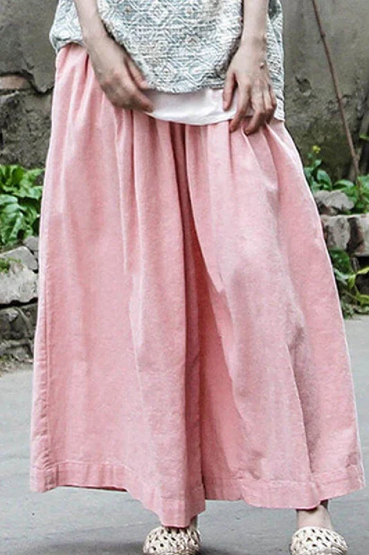 Original Design Loose Long Vintage Cotton Linen Pants