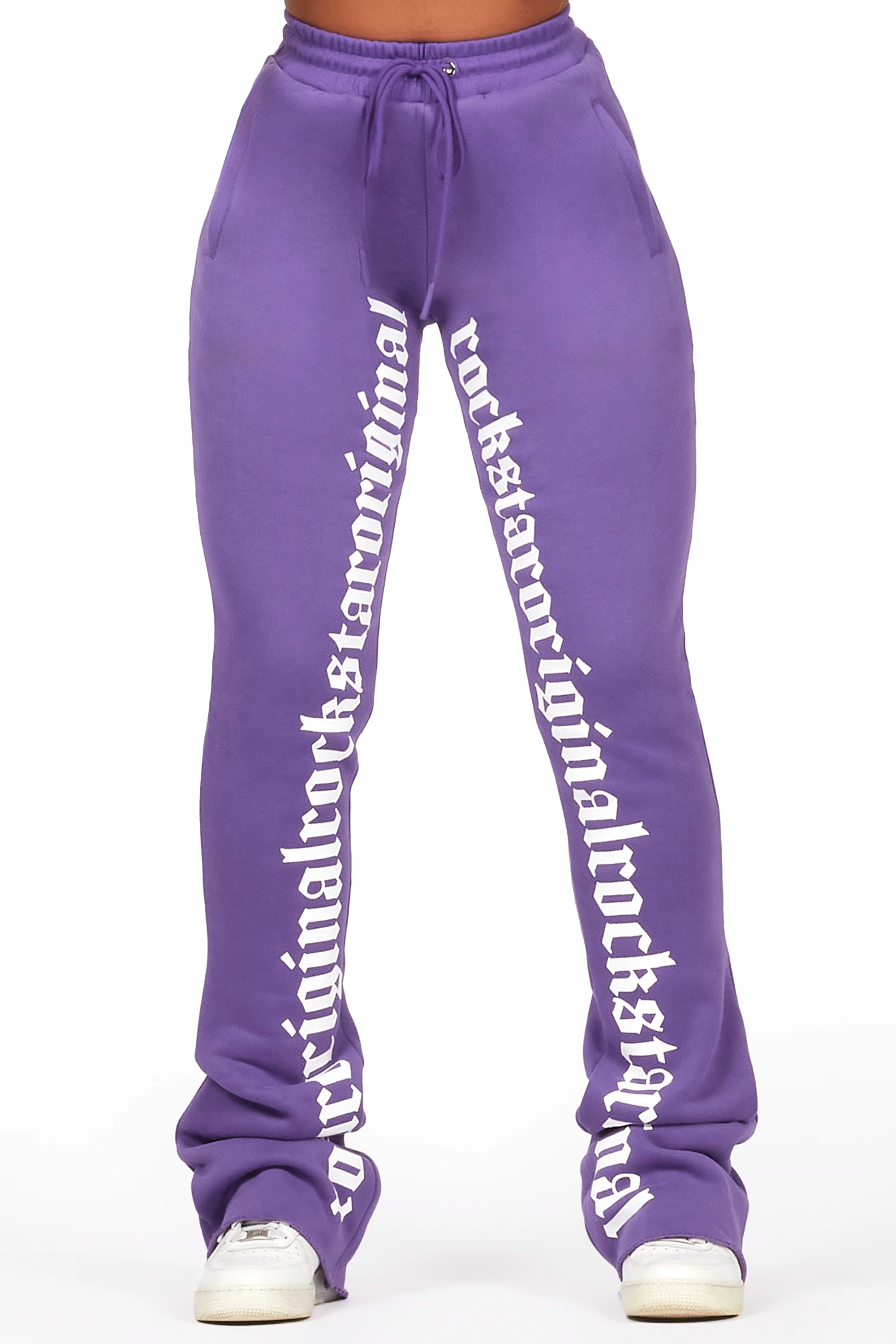 Blakely Purple Super Stacked Pant