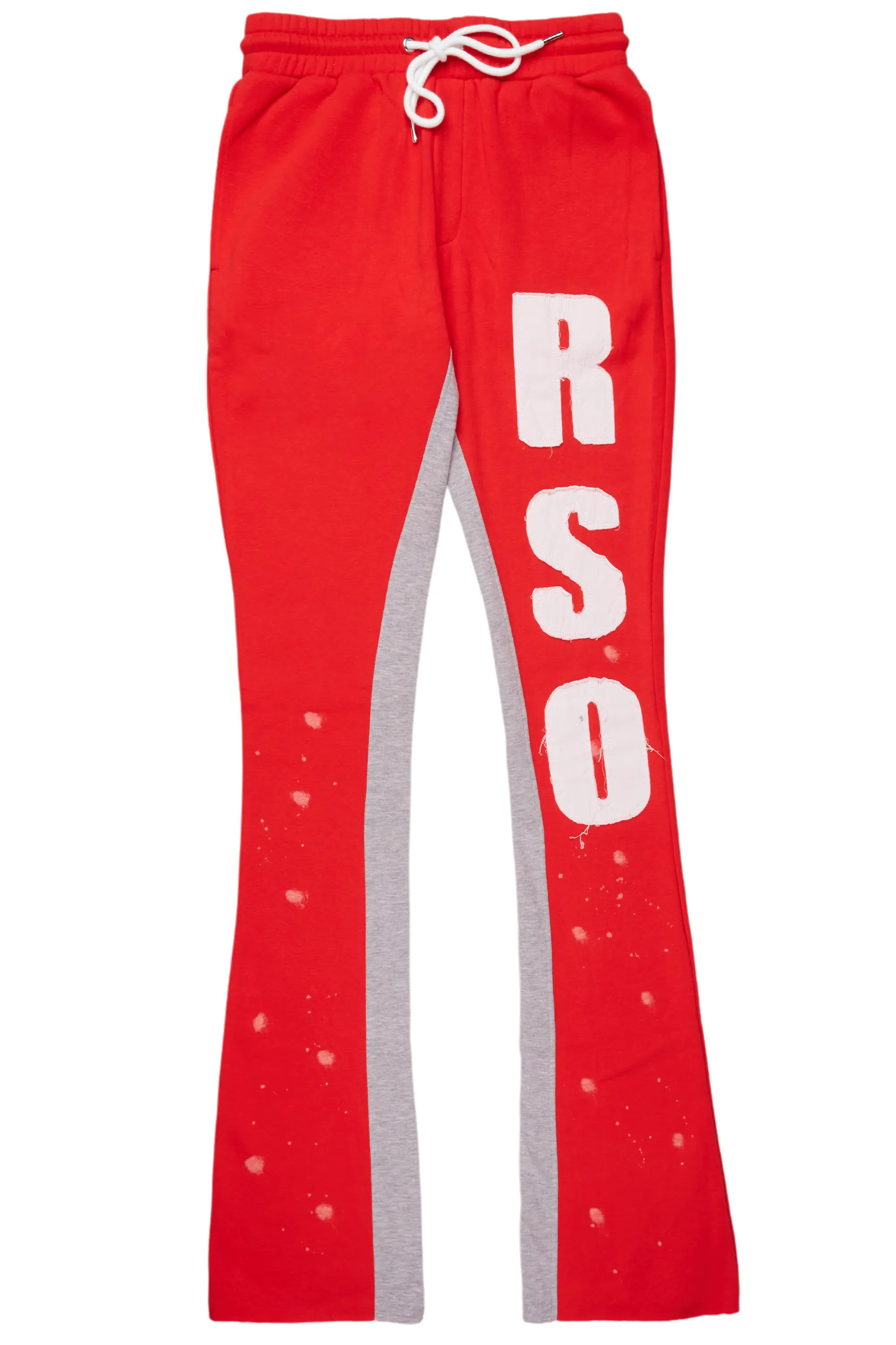 Brandi Red Stacked Track Pant