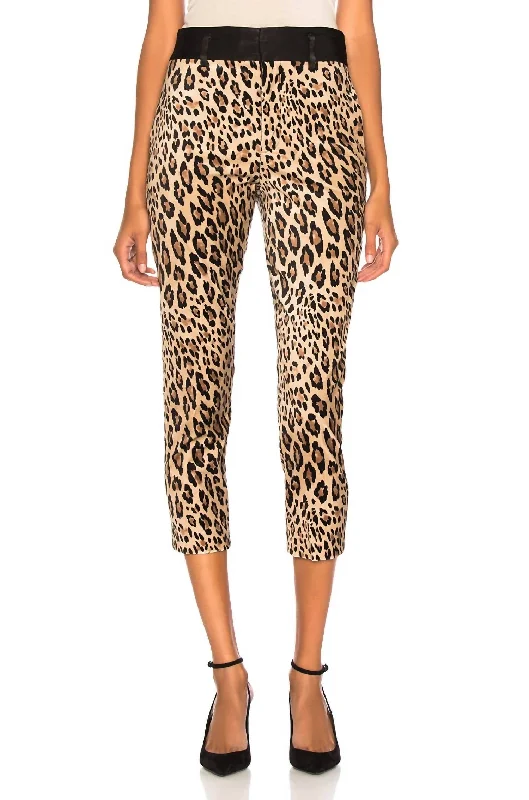 Tuxedo Pant In Camel Multi